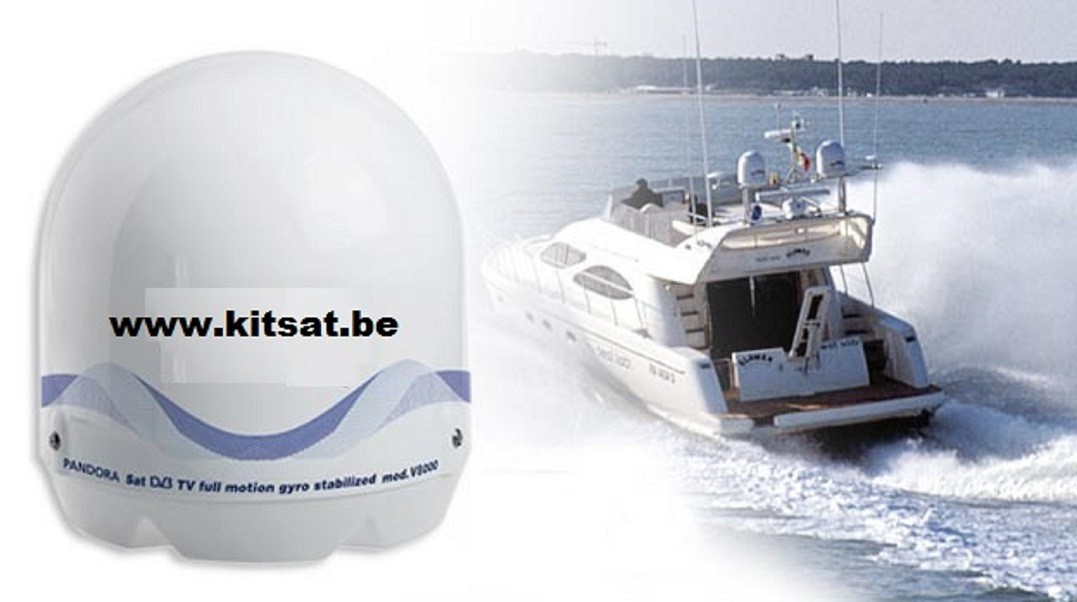 antenne satellite motoris&eacute;e pour bateau